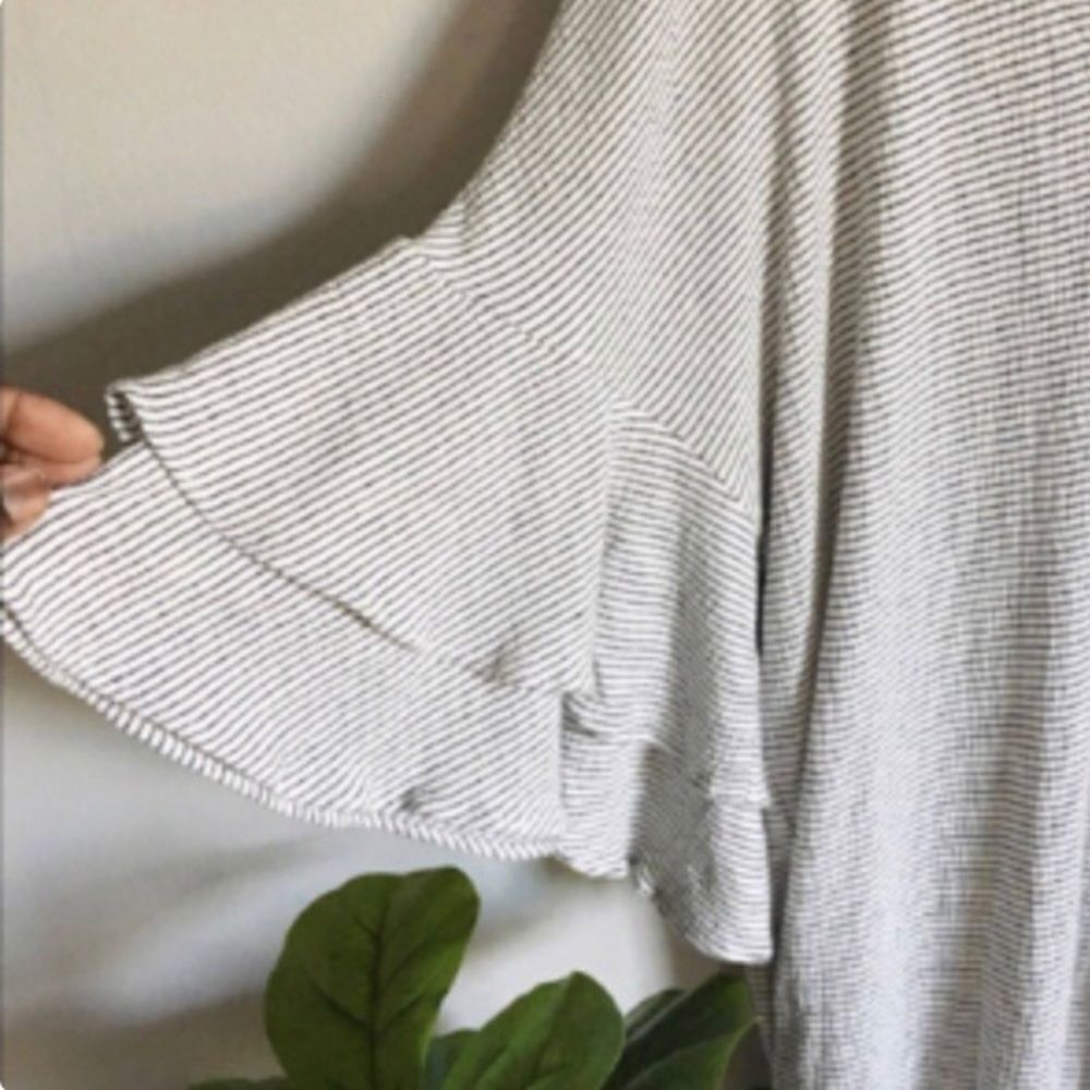Lucky Brand Ruffle Sleeve Striped Mini Dress S - Picture 6 of 9